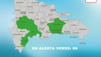 COE eleva seis provincias en alerta verde por incidencia de vaguada