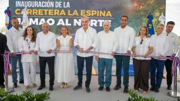 Abinader inaugura vía que conecta comunidades rurales en Jamao al Norte, Espaillat