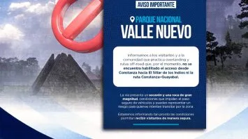 Medio Ambiente informa cierre temporal de acceso al Parque Nacional Valle Nuevo