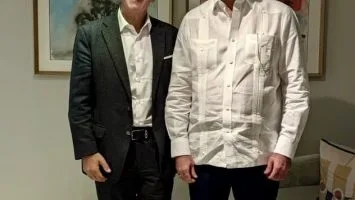 Presidente Abinader recibe en visita de cortesía al presidente de Google Cloud para América Latina