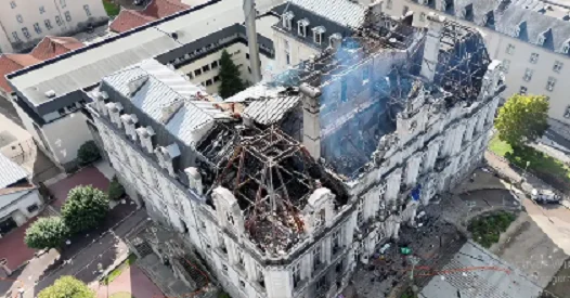 Un detenido en Francia por el incendio del Ayuntamiento de Limoges en Francia